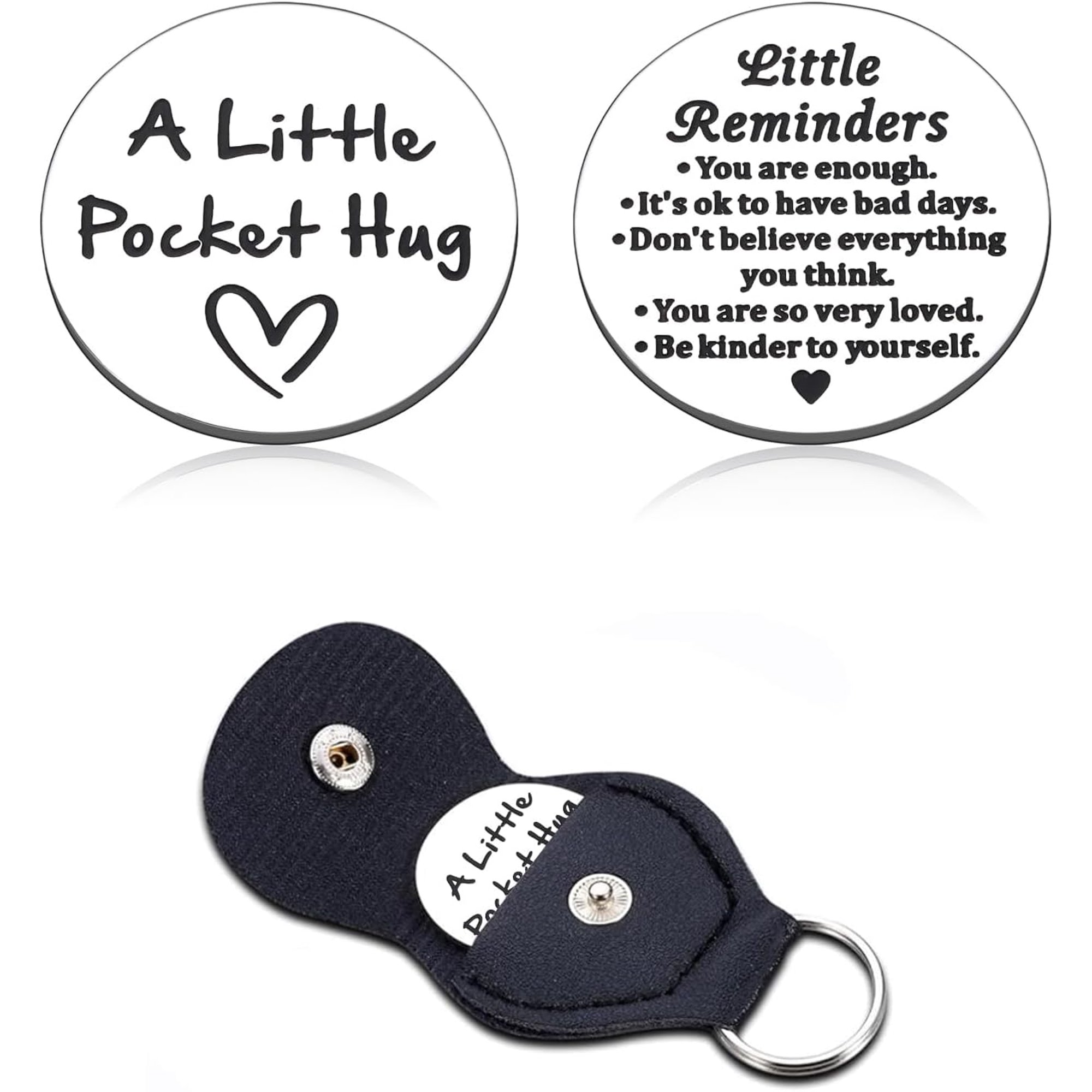 Dorm Room Essentials for Guys Back to College Back to School Supplies for Him Her High School Gifts Inspirational Pocket Hug Mental Health Gifts for Women Friends Cancer Care Double-Sided