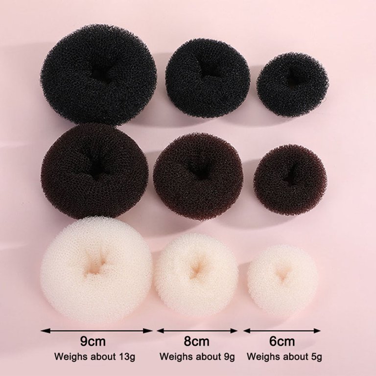 Extra Small Hair Bun Maker for Kids, 6 PCS Chignon Hair Donut Sock Bun Form  for Girls, Mini Hair Doughnut Shaper for Short and Thin Hair (Small Size 2  Inch, Dark Brown)