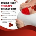 Organic Flax Seed and Lavender Microwavable Breast Heating Pads for Breast Feeding Pain Relief