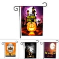 thumbnail image 2 of Yuarrent Bandera de jardín de Halloween, bandera decorativa de patio con cara de fantasma de calabaza de doble cara para el hogar, BT02 Kits de decoración para fiestas BT-04 Yuarrent HA000513-04B, 2 of 6