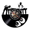 thumbnail image 1 of Reloj de Pared con Disco de Vinilo Reloj con Disco de Vinilo Arte con Números Arábigos Luz Nocturna de Vinilo, 1 of 9