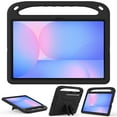 thumbnail image 2 of Kids Case for Samsung Galaxy Tab S10 FE Plus 13.1" 2025 SM-X620 / SM-X626 / SM-X626B, Heavy Duty Shockproof Silicone Kids Friendly Kickstand Cover with Handle Grip & Stylus Holder, Black, 2 of 6