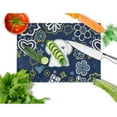 thumbnail image 2 of Carolines Treasures Blue Flowers Maltese Glass Cutting Board Large 12H x 16W multicolor, 2 of 2