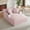 Pink, variant on MAYEERTY Oversized Plush Chaise Lounge Sofa, Modern Comfy Sleeper with Cup Holders for Living Room, 49*66*28"Cream