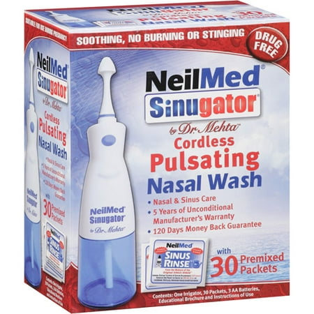 NeilMed Sinugator Pulsating Nasal Wash (Best Way To Sterilize Neilmed Sinus Rinse Bottle)