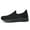 Black, variant on LASUDRAA Women's Sneakers Casual Running Breathable Athletic Shoes Flat On Lightweight Walking Shoes