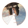 thumbnail image 3 of Kll Elephant Giraffe On A Mountain Top Sunset Christmas Tree Skirt 30",Party Decorations Farmhouse For Christmas Decorations Holiday Party, 3 of 8