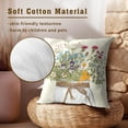 thumbnail image 5 of Summer Wildflower Throw Pillow Covers 16 X 16 Inch, Nature Flower in Vase Square Pillowcase Set of 2 Cotton Linen Cushion Case for Couch Sofa Home Farmhouse Decor, 5 of 6