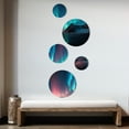 thumbnail image 3 of Designart "Aurora Borealis Beautiful Dancing Waves Of Light IV" Landscape Mountains Metal Wall Art Set of 5 Piece, 3 of 5
