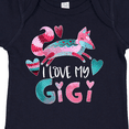 thumbnail image 4 of Inktastic I Love My Gigi Pink and Blue Fox with Hearts Boys or Girls Baby Bodysuit, 4 of 5