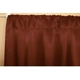 thumbnail image 2 of Shiny Satin Solid Single Curtain Panel Drapery 58 Inch Wide Rust, 2 of 2