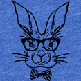 thumbnail image 2 of CafePress - Cute Hipster Easter Bunny - Cute Infant Baby Football Bodysuit, 2 of 3