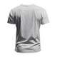thumbnail image 4 of Playeras Elvqul para Hombre Gris Deportivas Casual Liso Manga Corta Cuello en V, 4 of 8