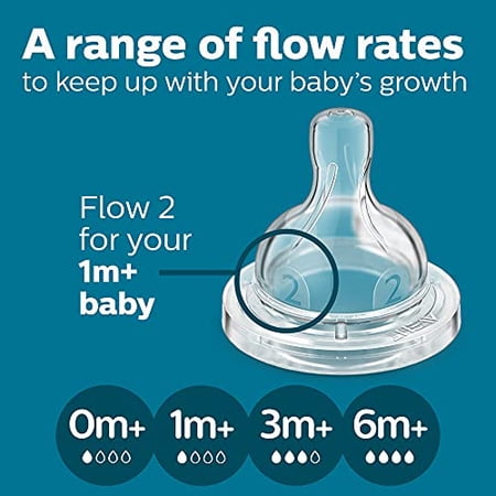 Philips AVENT Anti-Colic Baby Bottles with AirFree Vent, 9oz, 4pk, Clear, SCY 9oz 4 Pack Clear