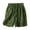 Green, variant on Womens Bermuda Shorts Loose Cotton Elastic Wide Leg Pants Baggy Dressy Casual Womens Jorts M-3XL
