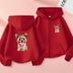 thumbnail image 1 of Sudadera con capucha y manga larga para niños y niñas, estilo informal, deportivo, con estampado degradado, cuello redondo, poliéster, 1 of 6