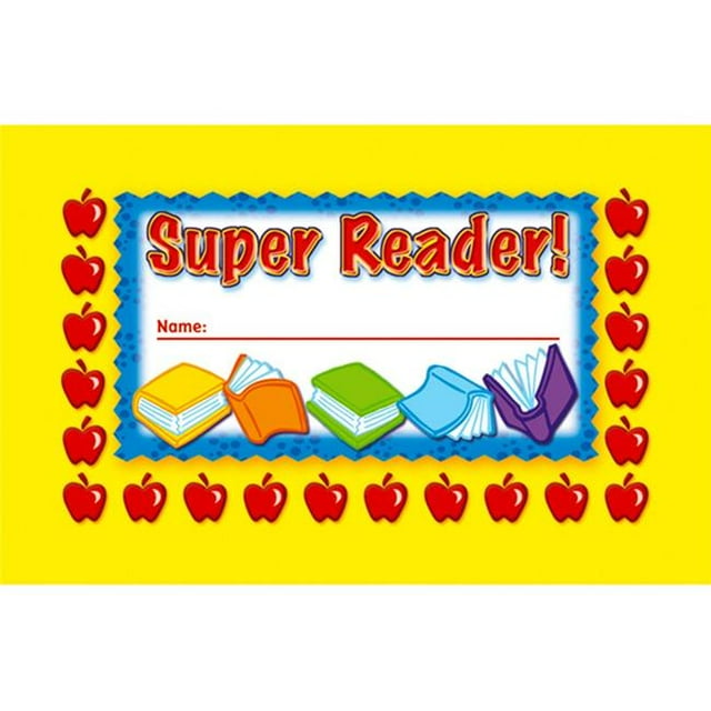 North Star Teacher Resource NST2403-6 Incentive Punch Cards Super Reader - 36 Per Pack - Pack of 6