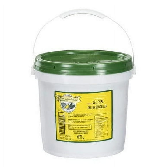 Cool Crisp Pickle Sliced Hamburger Crinkle Cut - 1/4 Inch, 8 Liters (2.11 Gallons)