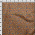 thumbnail image 4 of oneOone Rayon Orange Fabric Floral Fabric For Sewing Printed Craft Fabric By The Yard 56 Inch Wide, 4 of 5