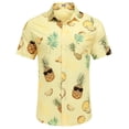 thumbnail image 5 of COOFANDY Mens Hawaiian Shirt Short Sleeve Button Down Shirt Summer Beach Shirt, 5 of 6