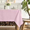 thumbnail image 1 of shiyou-Pink Tablecloth 52×70 Inch Rectangular, Stain and Wrinkle Resistant Washable Table Cloth, Decorative Polyester Table Cover for Party Picnic Dinner Decor, 1 of 4