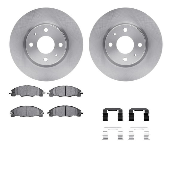 Dynamic Friction Company Front Brake Rotors with 5000 Advanced Brake Pads includes Hardware 6512-99070