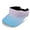Blue Pink Gradient, variant on Giraffe Open Top Sun Visor Hat, Polyester Fabric Empty Top Design Sports Sun Visor Hat Adjustable Strap Sports Visor Hat for Men