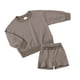 thumbnail image 1 of Sudadera Para Niños Pequeños Niñas Niños Otoño Invierno Blusas De Manga Larga Con Cuello Redondo Pantalones Cortos Casuales Traje Deportivo Para Bebés Gris Oscuro Odeerbi  LM103-8195, 1 of 3