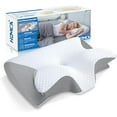 thumbnail image 1 of HOMCA Memory Foam Cervical Pillow - Ergonomic Support, Hypoallergenic, Removable Cover (1 Count), 1 of 6
