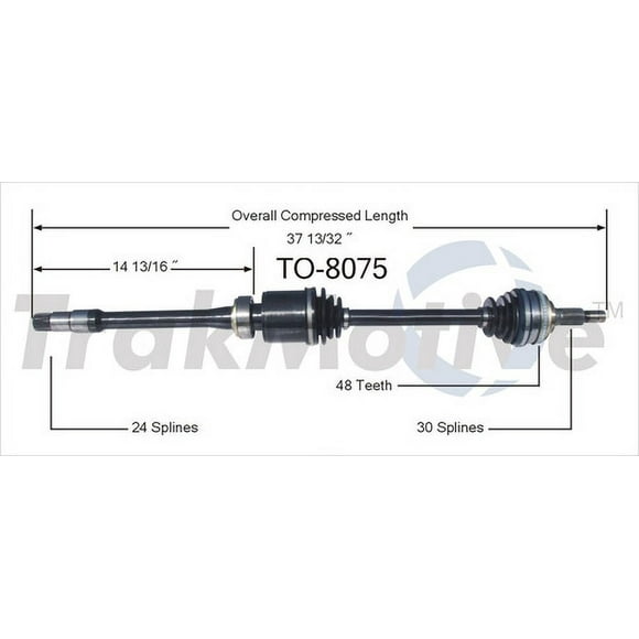 SurTrack TO-8075 CV Axle Shaft