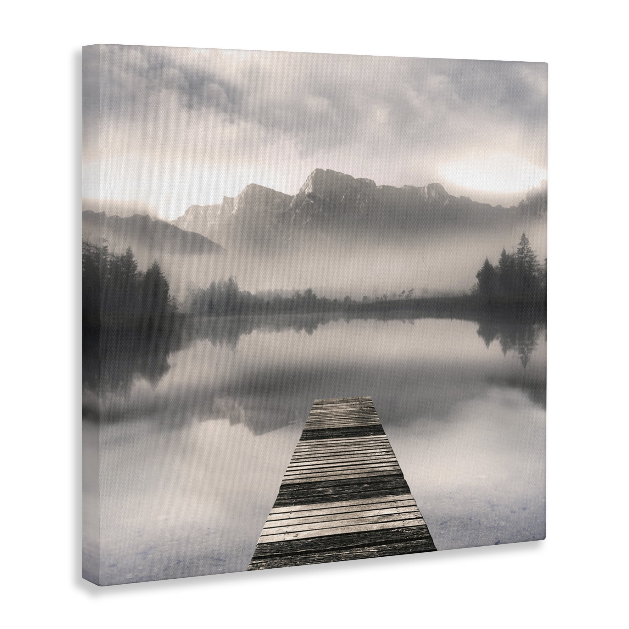 Stupell Industries Calm Reflective Waters & Mountains Canvas Wall Art, design by Irene Weisz