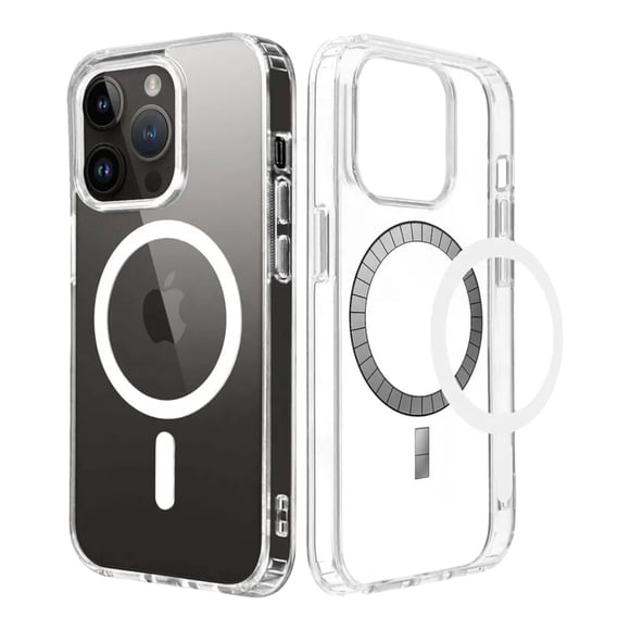 IVANTRA Funda Transparente para iPhone 13 con tecnología MagSafe de protección Elegante y Funcional para tu Dispositivo móvil TPU Resistente Durable (iPhone 13) IVANTRA Funda Transparente para iPhone 13