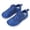 Blue, variant on Djtdsds Kids Solid Color Breathable Mesh Barefoot Sneakers Hook and Loop Wide Toe Box Running Shoes Size:1