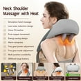 thumbnail image 4 of Neck Shoulder Massager With Heat, Electric Neck Massage Pillow 2 Strength Relieve Kneading Massage Pillow, 4 of 8