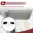 thumbnail image 3 of Estuche para gafas de sol de coche Unique Bargains con soporte magnético universal para visera de coche de ante blanco 7.09"x3.15" 1 Pcs, 3 of 7