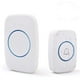 thumbnail image 1 of Timbre inalámbrico, kit de timbre impermeable con 1 sonido de timbre y 1 interruptor de funcionamiento (incluye una batería alcalina), funcionamiento a 500 pies, volumen ajustable, 50 timbres (blanco), 1 of 5