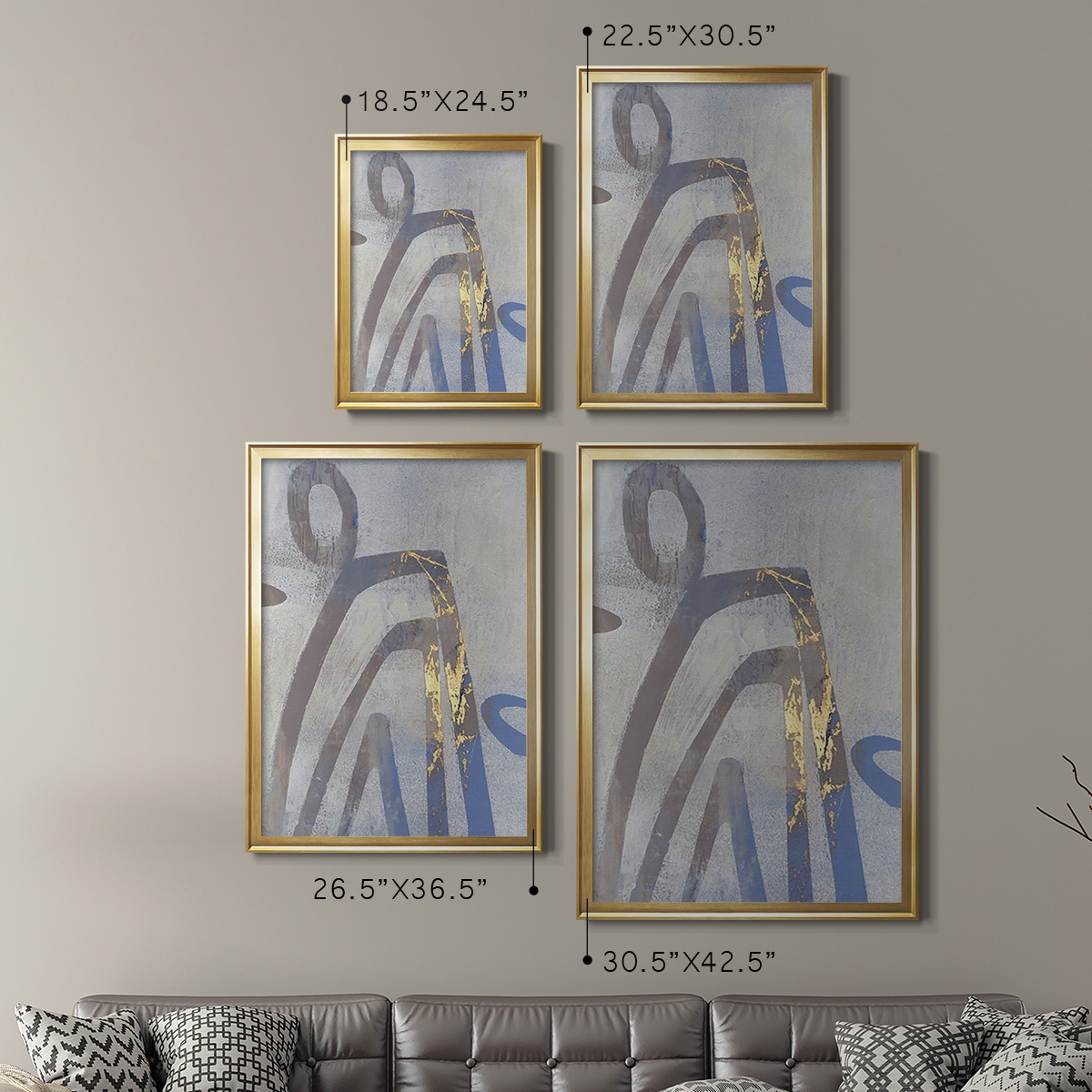 Linx II Premium Framed Print, in Gold, Black, or Silver - Ready to Hang
