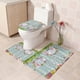 thumbnail image 4 of Conjunto de Baño con Cortina de Ducha Conjunto de 4 Piezas Casa Baño Seco Separación Húmeda Cortina de Ducha Impermeable Cortinas de Ducha Modernas para Baño, 4 of 9