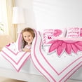 thumbnail image 4 of Feelyou Positive Quotes Bedding Comforter Set, Kawaii Pink Sunflower Groovy Twin Comforter Sets, Teens Kids Girls Women Reversible Bedding Set, Breathable Home Decor, 2 Pieces, 4 of 8
