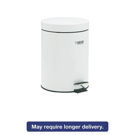 Rubbermaid Commercial Medi-Can, Round, Steel, 1.5gal, White