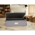 thumbnail image 6 of Covermates Keepsakes Dish Storage Box â€“ Stackable, Reinforced Handles, China Storage, Graphite, 6 of 7
