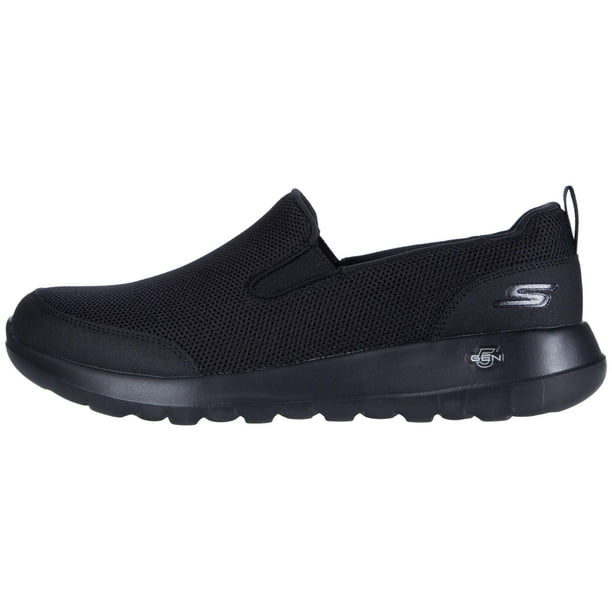 Zapatillas de senderismo Skechers Go Max Clinched, sin cordones, para hombre, negras 11
