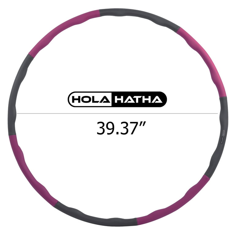 hula_hoop HolaHatha Weighted Fitness Hula Hoop for Home Workouts