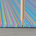 thumbnail image 4 of 8x10 Waterproof, Reversible Plastic Straw Outdoor Rugs for Patios | Also for Camping, RV, Deck, Porch, Balcony, Camp, Patio | Multi-Color, Stripe | Size: 7'10'' x 10'2'', 4 of 7