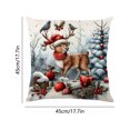 thumbnail image 1 of 3D Effect Christmas Pillowcase Cover - Festive Home Sofa Decoration, 1 of 6