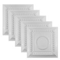 thumbnail image 1 of Great Lakes Tin Cleveland Gloss White 2ft x 2ft Lay In Ceiling Tiles (5 Pack), 1 of 6