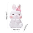 thumbnail image 3 of 16.5cm LED Plastic Easter Bunny Night Light, Night Light, Decorative Lamp, 1pc Plastic LED Soft Glow Portable, for Kids Bedroom Holiday Party Gift, Table Lamp, White, 3 of 6