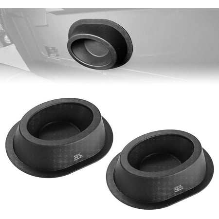 KEMIMOTO 1 Pair of 6x9 Speaker Pods Universal Angled Boxes Enclosures Compatible with UTV RV Car Boat Trunk Trailer Black