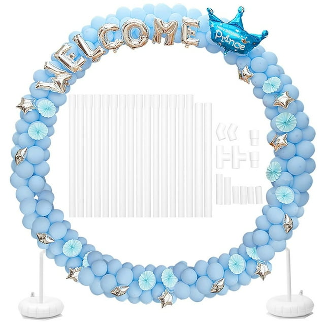 Balloon Column Stand Circle Frame Balloon Arch Stand Kit 59.1‘‘ Large Size Reusable Balloon Arch Holder for Baby Shower Birthday Wedding Party Photo Background Decoration