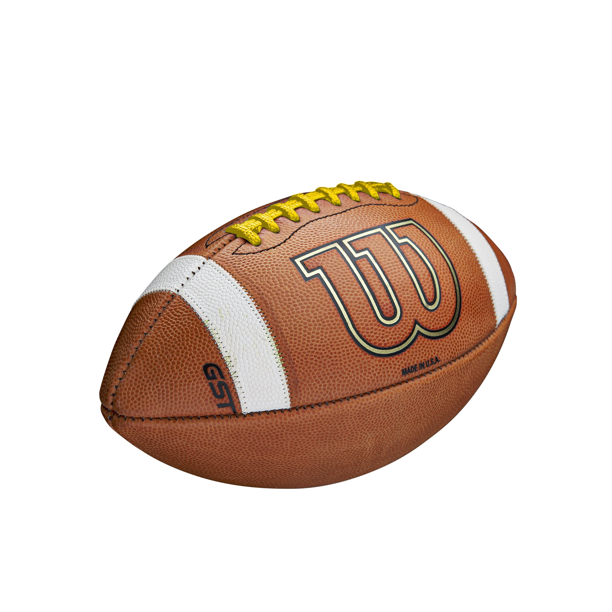 Wilson GST Color Game Football - Yellow, Official Size